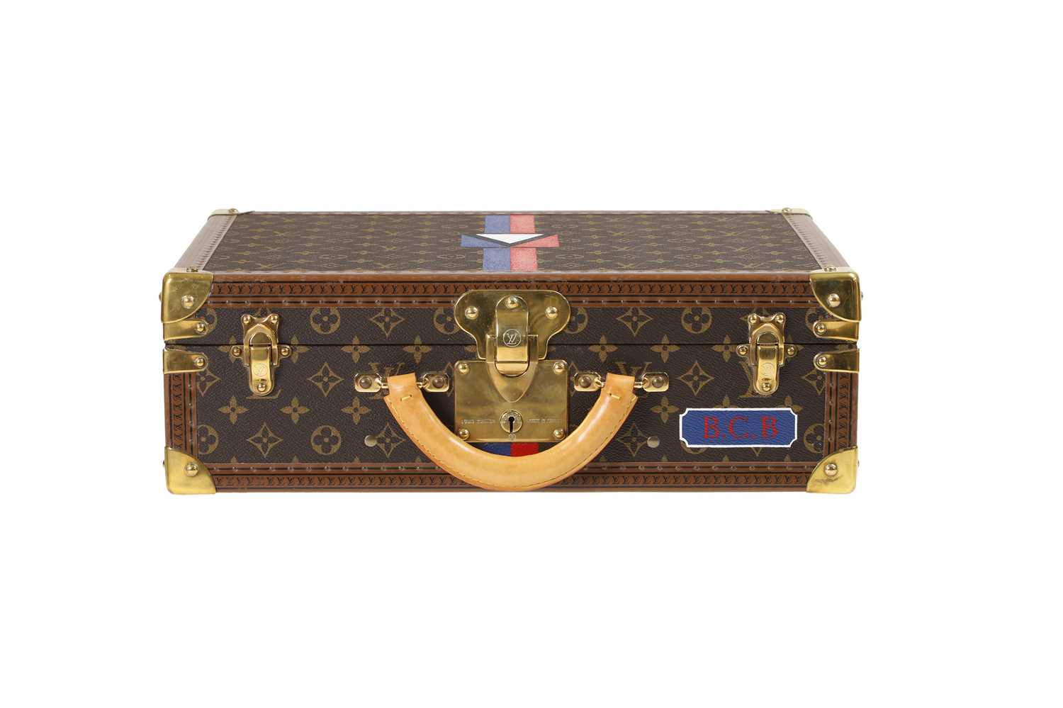 A Louis Vuitton monogrammed canvas special painted 'Cotteville' case, - Image 5 of 9
