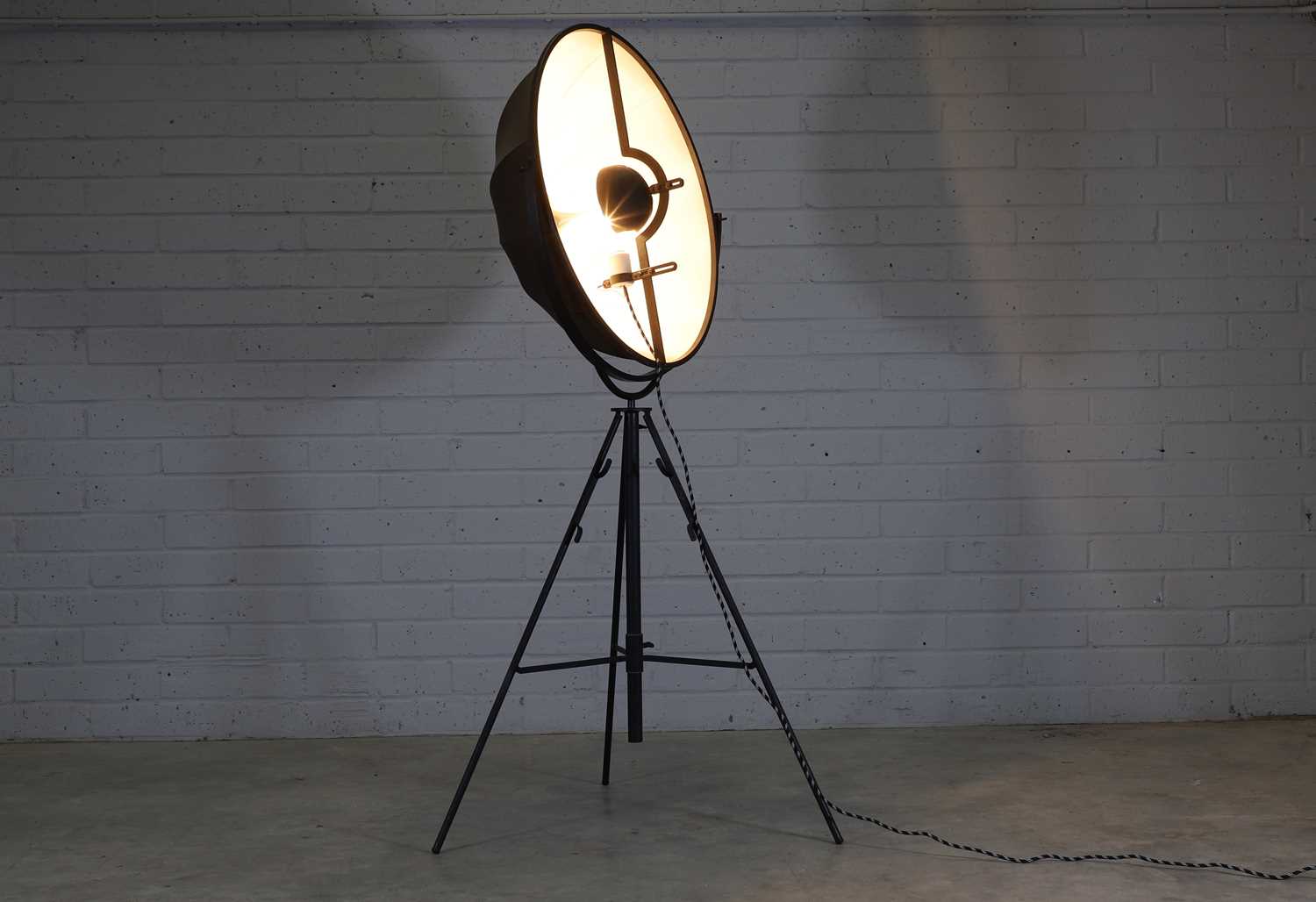 An Italian 'Fortuny' studio floor lamp, - Image 3 of 4