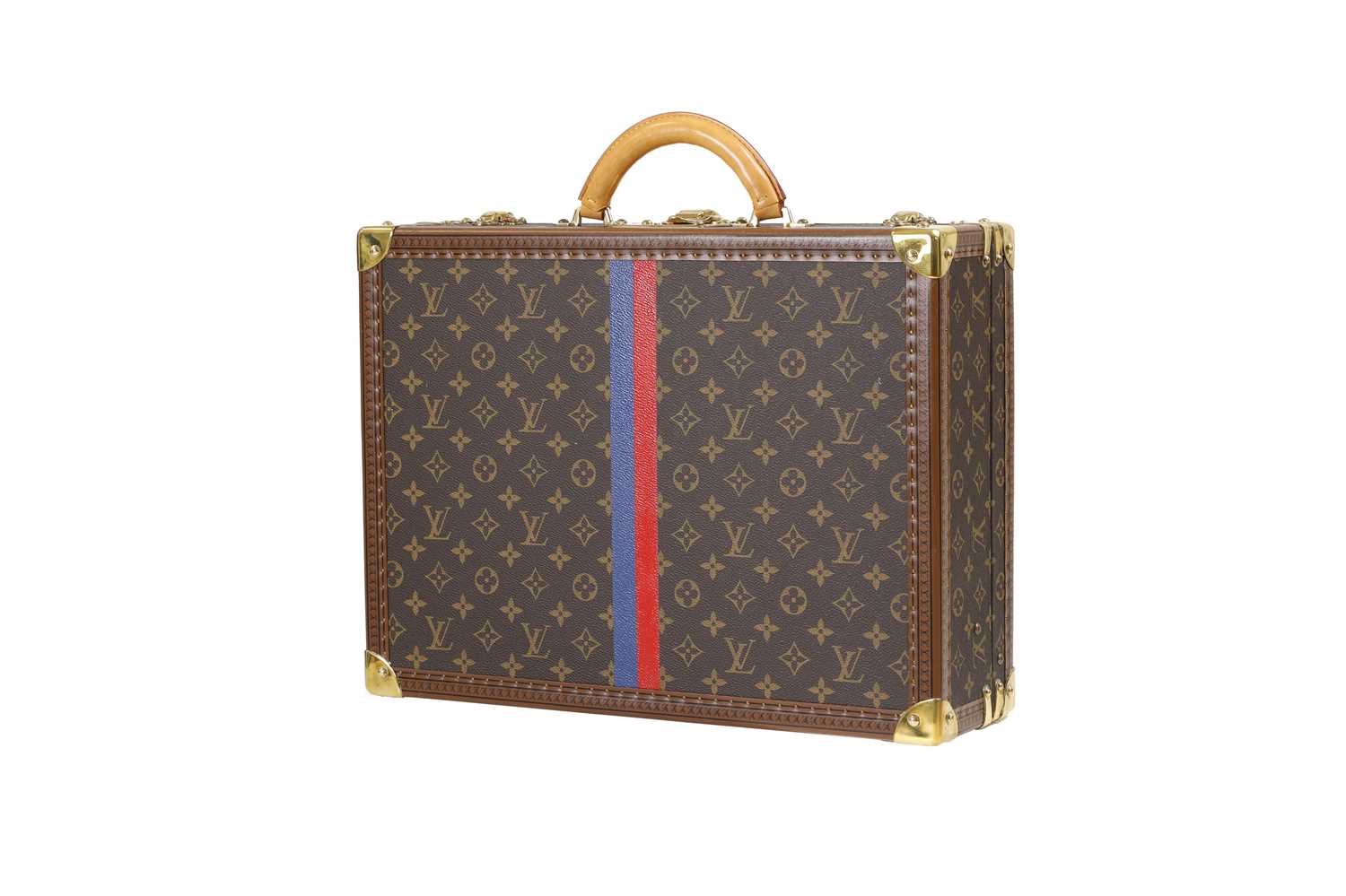 A Louis Vuitton monogrammed canvas special painted 'Cotteville' case, - Image 3 of 9