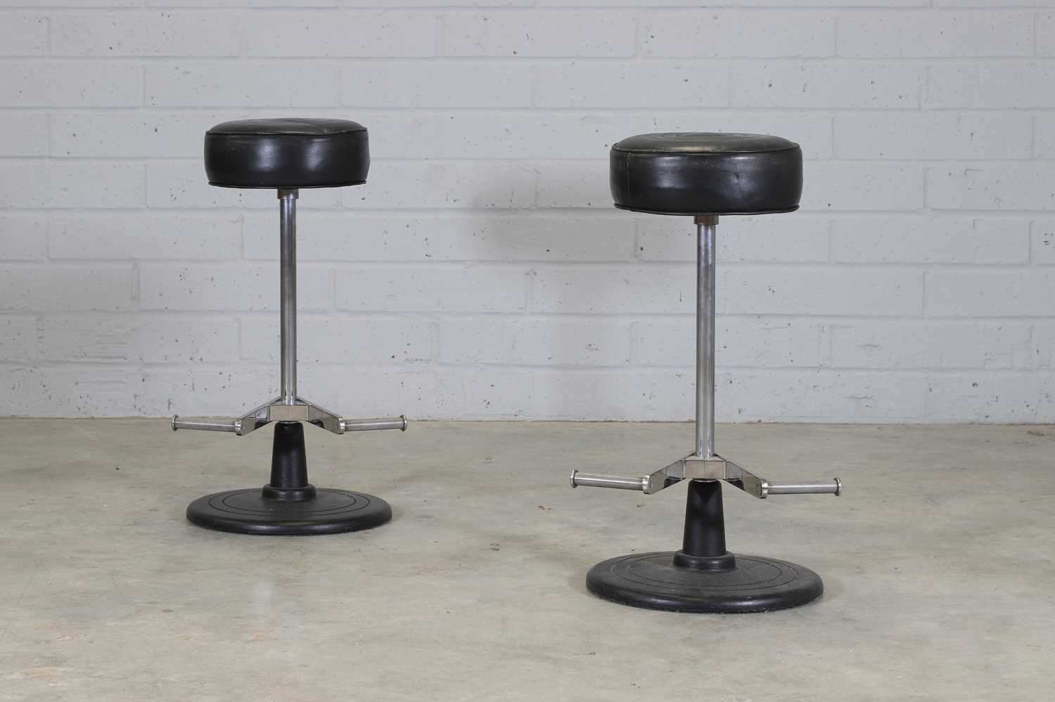 A pair of 'No 1' bar stools,