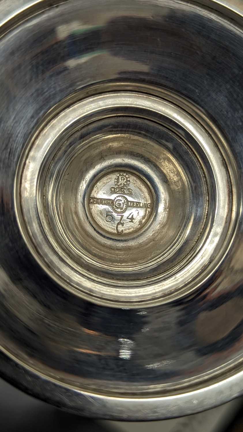 A Danish Georg Jensen silver tazza, - Image 4 of 5