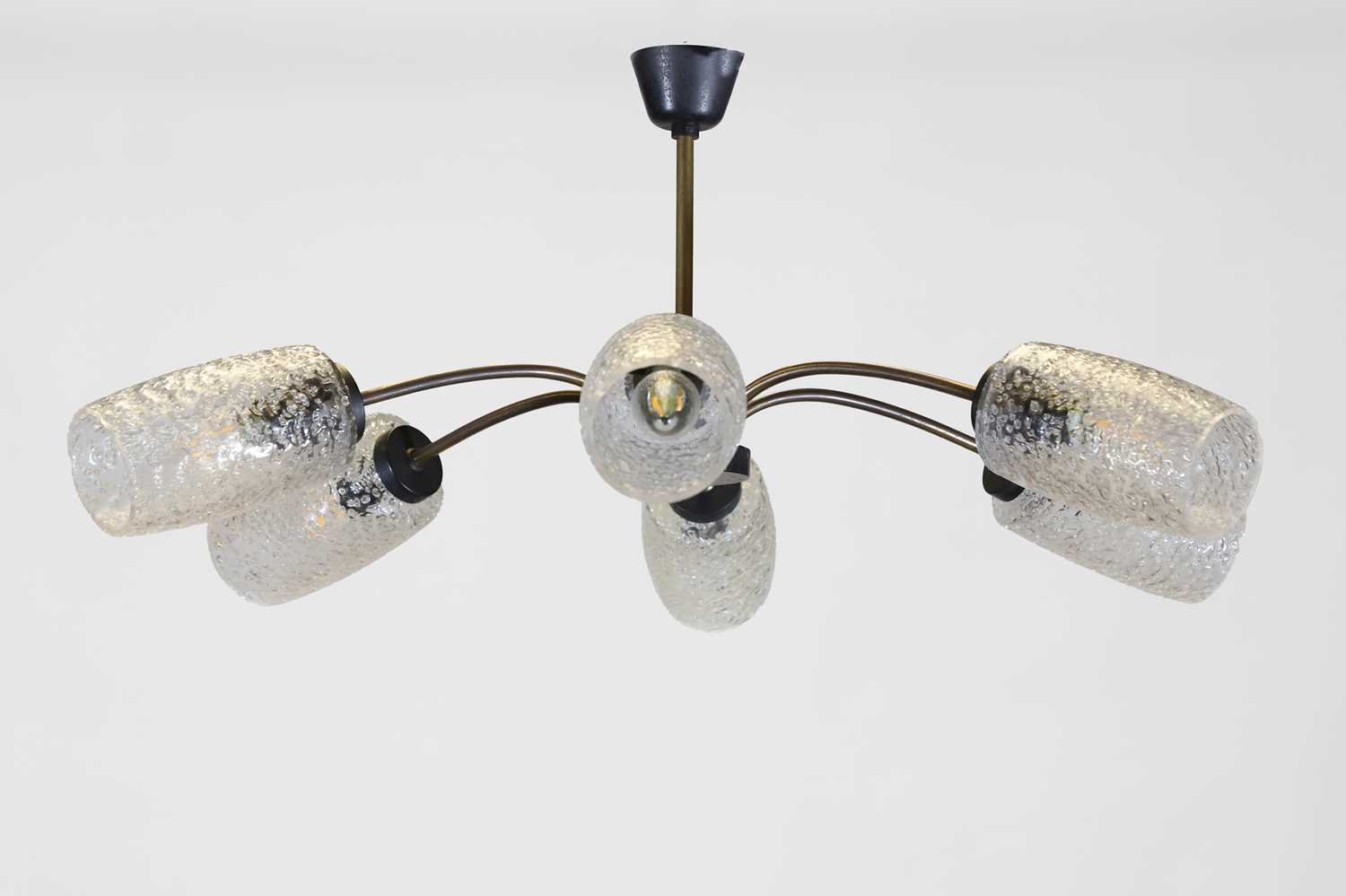 A French modernist chandelier, - Image 2 of 2