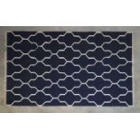 A contemporary flat-weave carpet,