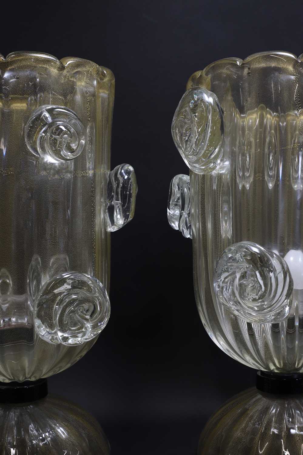 A pair of Italian Murano glass table lamps, - Image 3 of 3