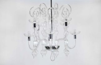 A Venini crystal chandelier,