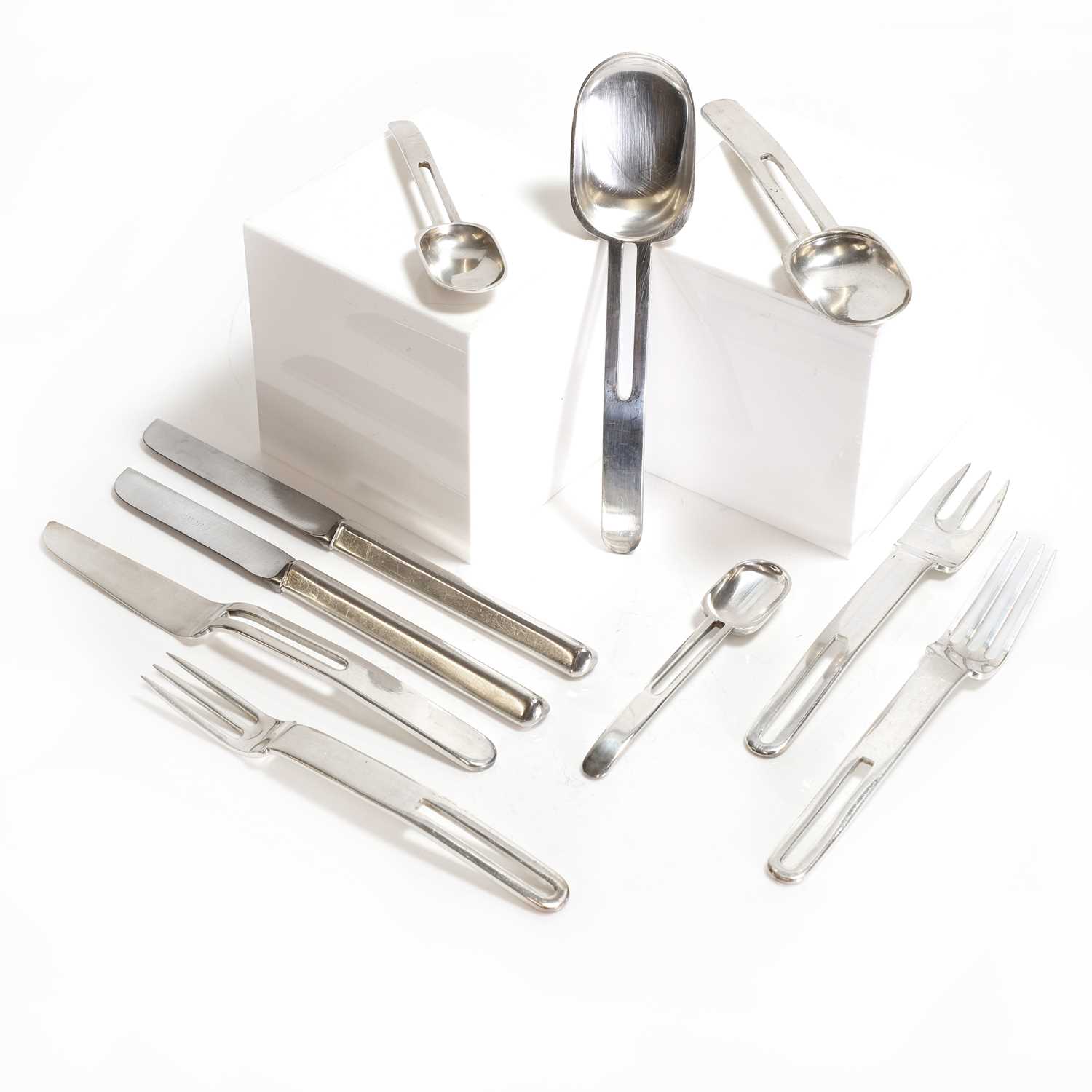 A 54-piece part canteen of 'Tamigi' silver-plated modernist cutlery,