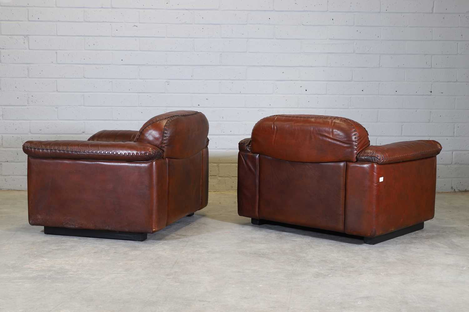 A pair of Swiss De Sede 'DS101' reclining armchairs, - Image 3 of 13