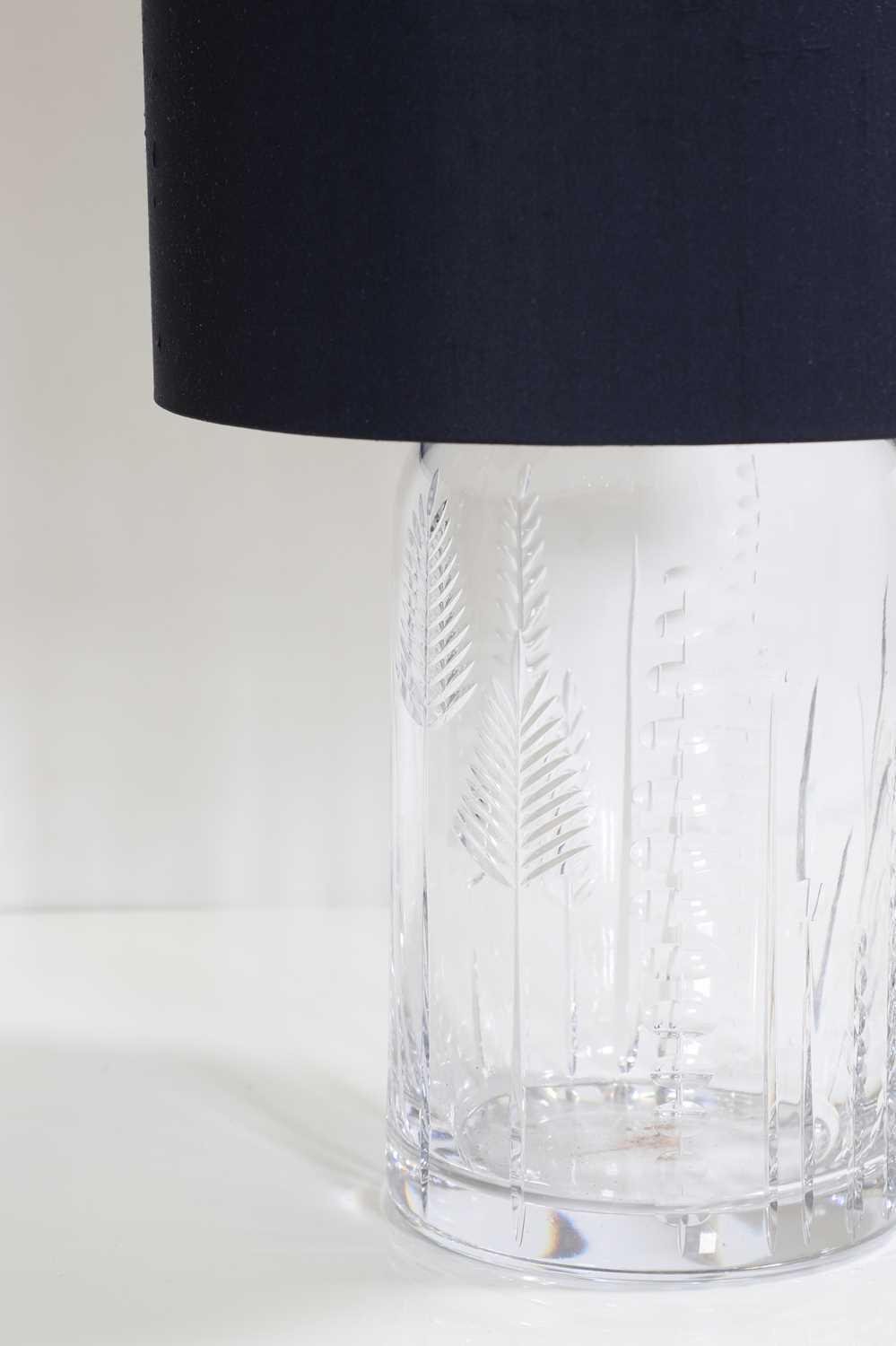 A 'Field' crystal glass table lamp, - Image 2 of 3