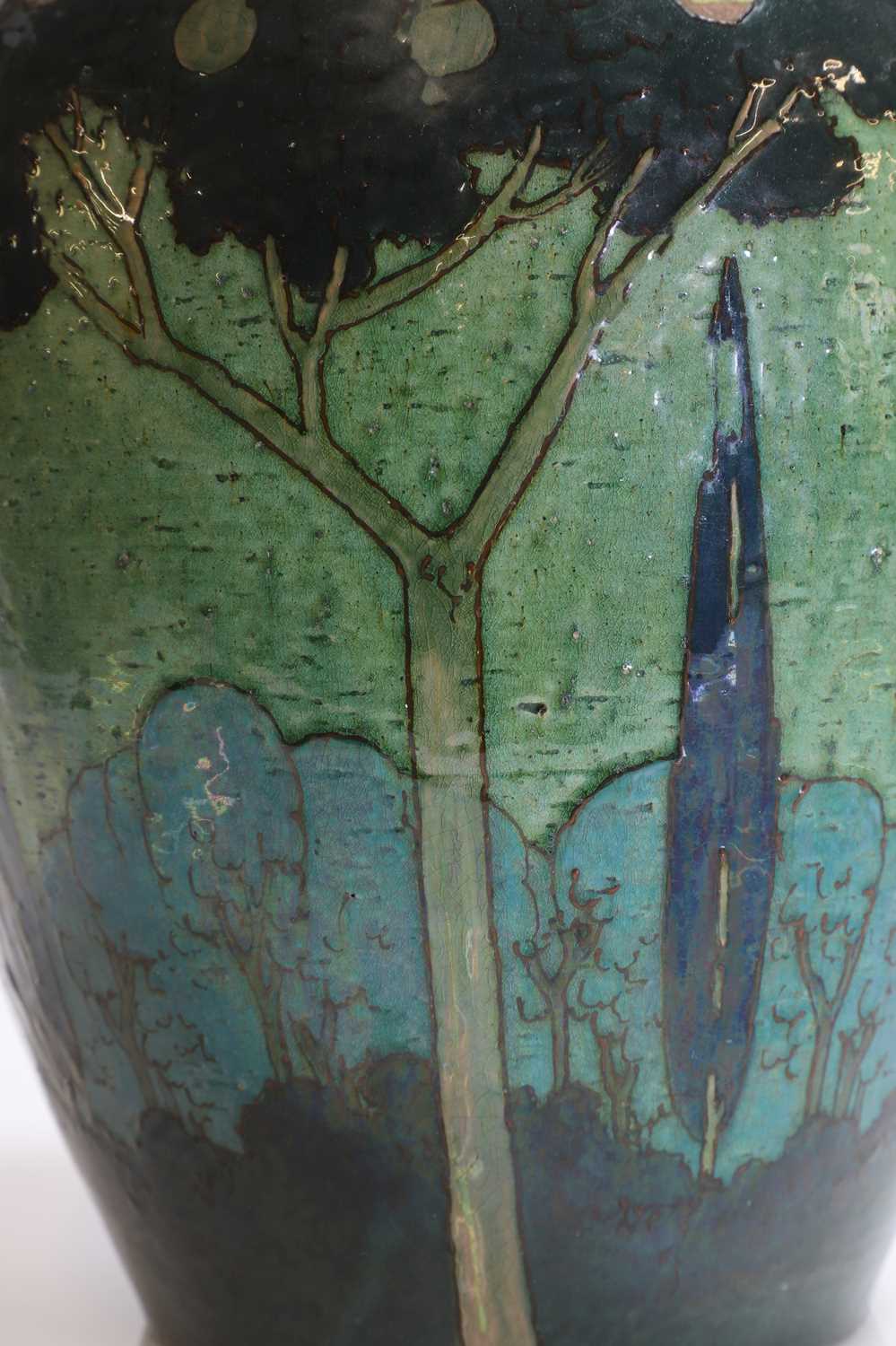 A Royal Doulton barbotine ware vase, - Image 4 of 10