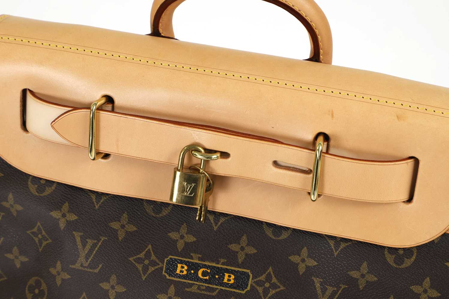 A Louis Vuitton monogrammed canvas small steamer bag, - Image 7 of 8