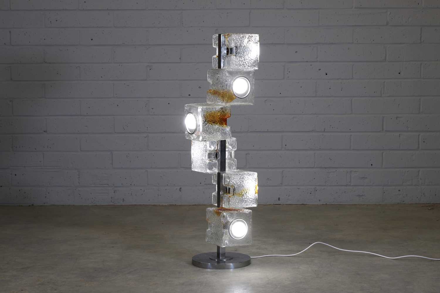 An Italian Murano glass floor lamp, - Bild 4 aus 4