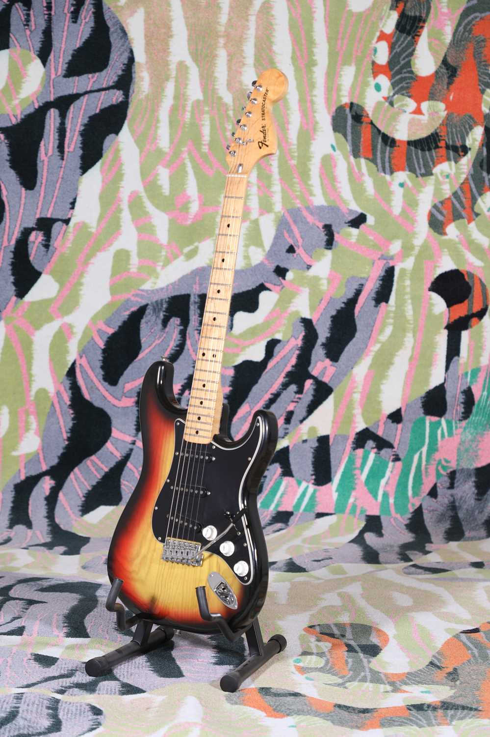 A 1977 Fender Stratocaster electric guitar,