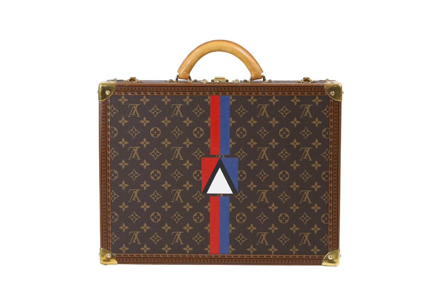 A Louis Vuitton monogrammed canvas special painted 'Cotteville' case, - Image 2 of 9