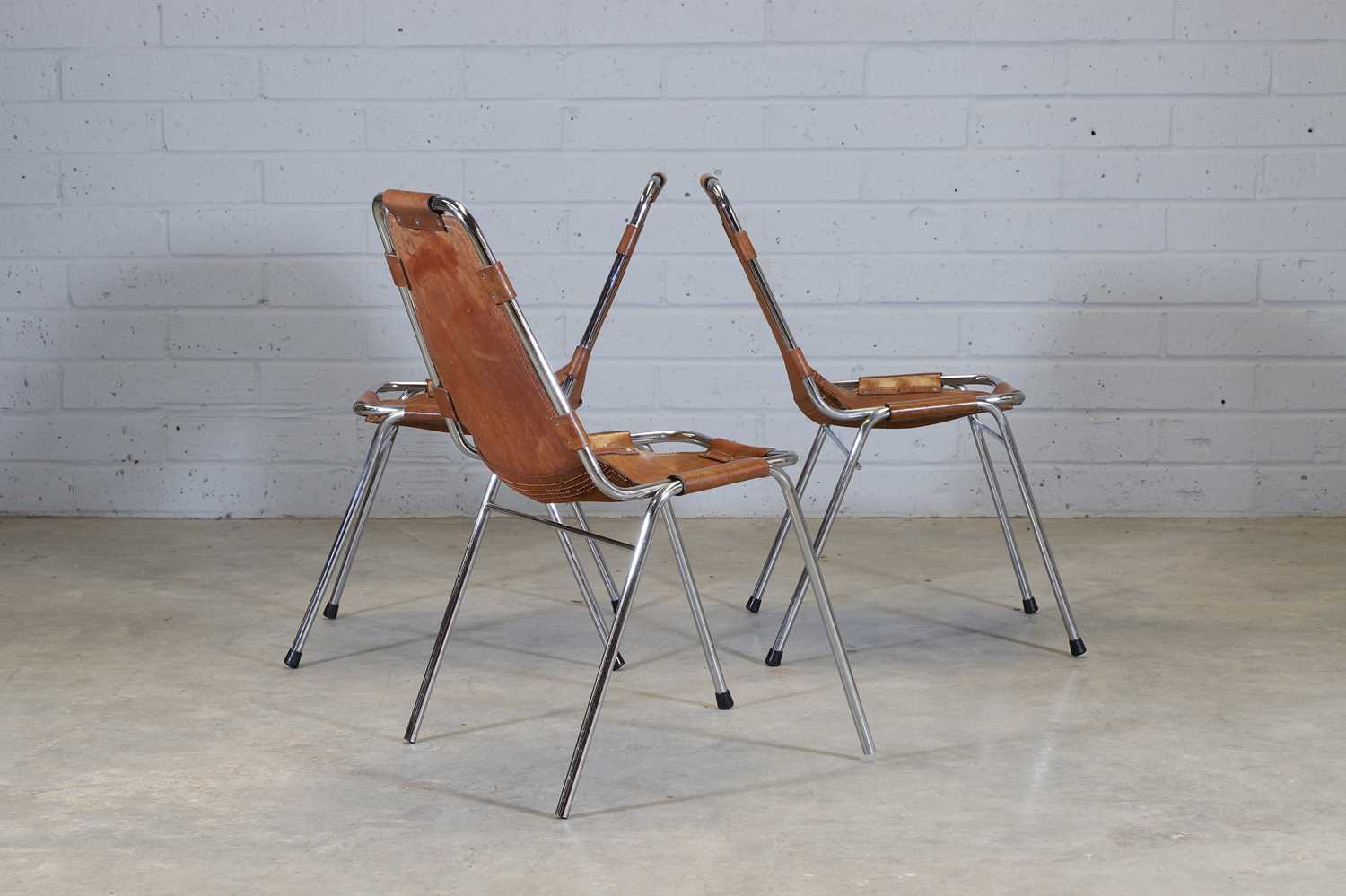 A set of three 'Les Arcs' chairs, - Image 2 of 7