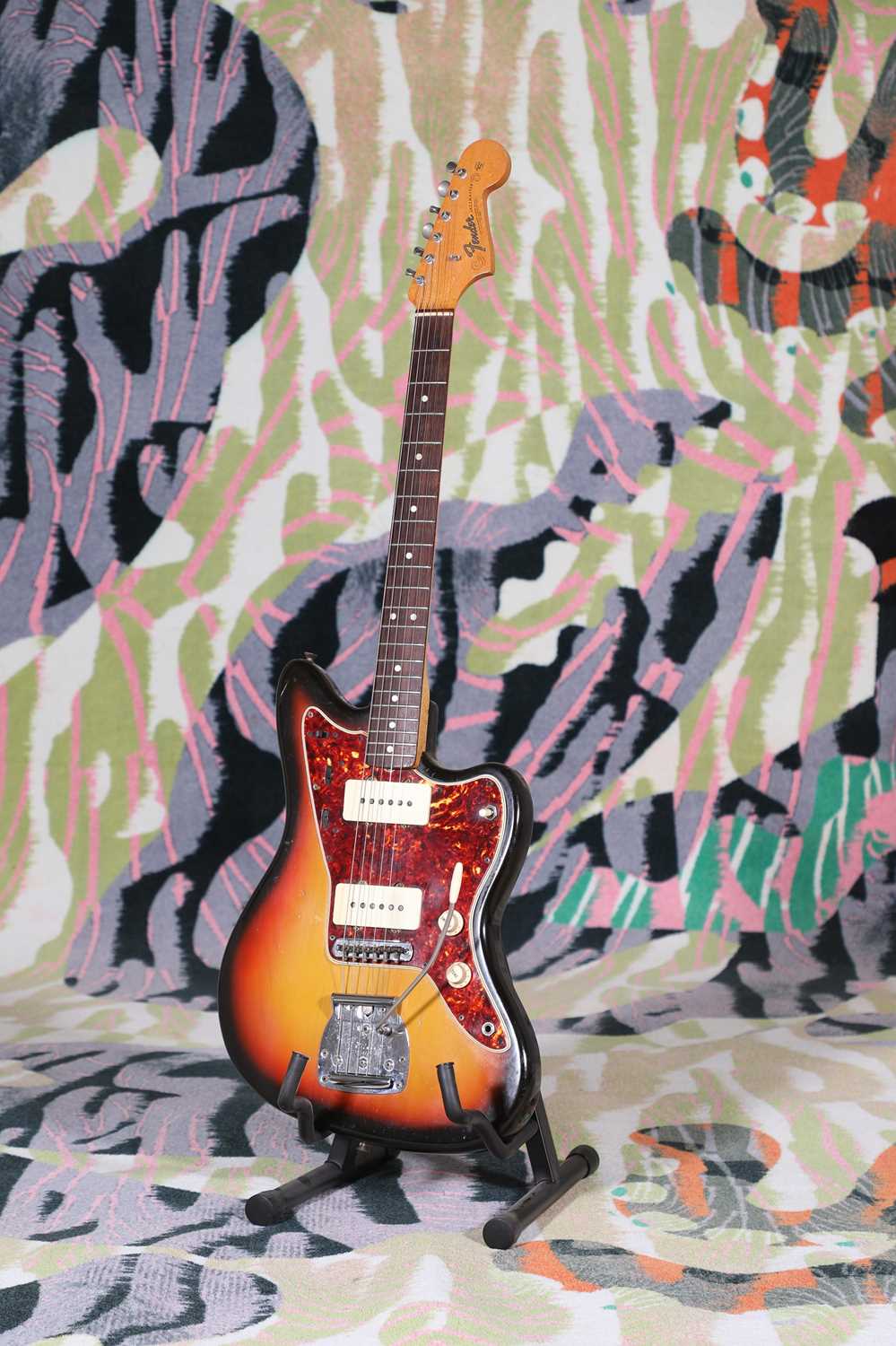 A 1965 Fender Jazzmaster electric guitar,