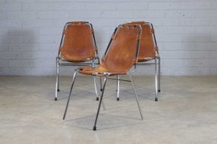 A set of three 'Les Arcs' chairs,