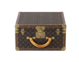 A Louis Vuitton monogrammed canvas malle à chapeau square hat box,