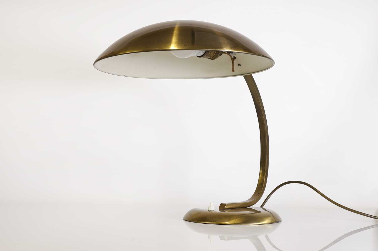 An Art Deco 'Gleibo' brass desk lamp, - Image 3 of 4