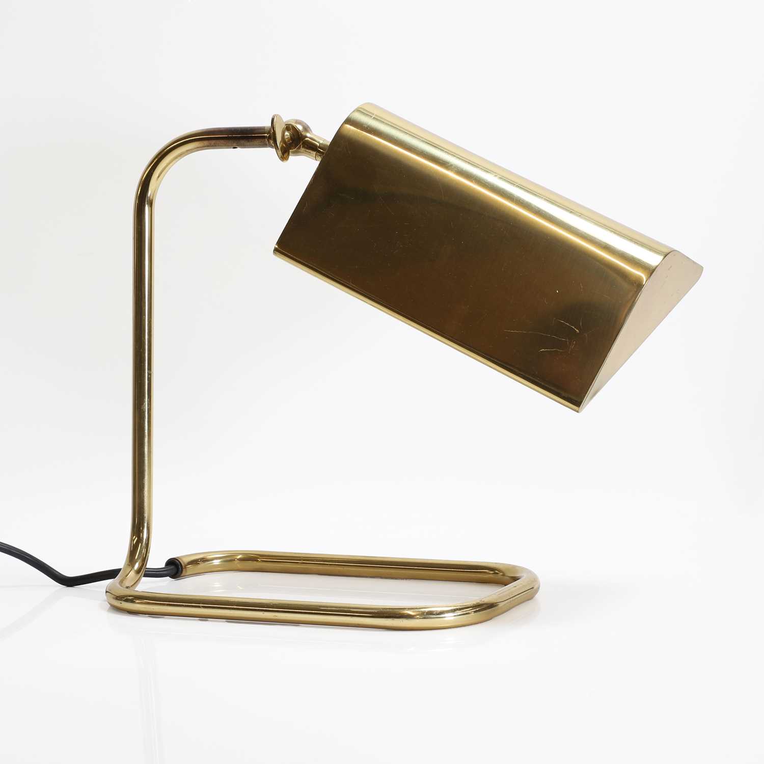 A German brass table lamp, - Image 3 of 5