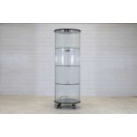 An Italian 'Pigreco' glass display cabinet,