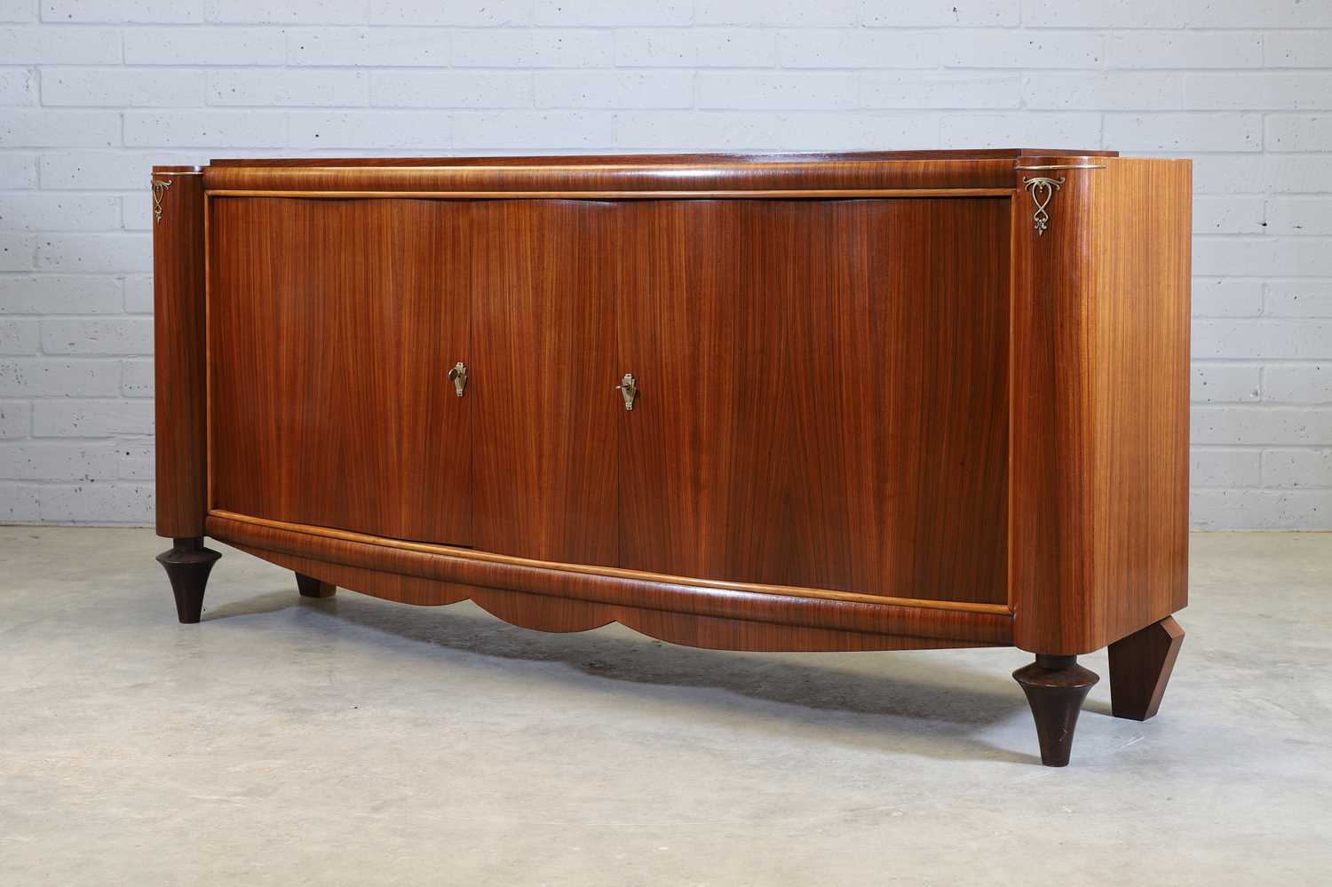 A French Art Deco Indian rosewood credenza, - Image 3 of 5