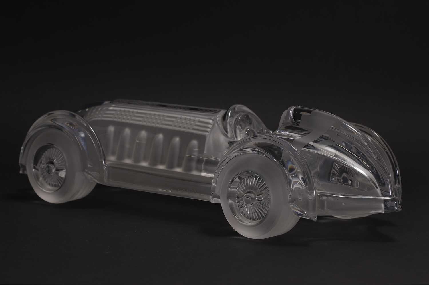 A Daum 'Le Mans' crystal glass motor car, - Image 8 of 9