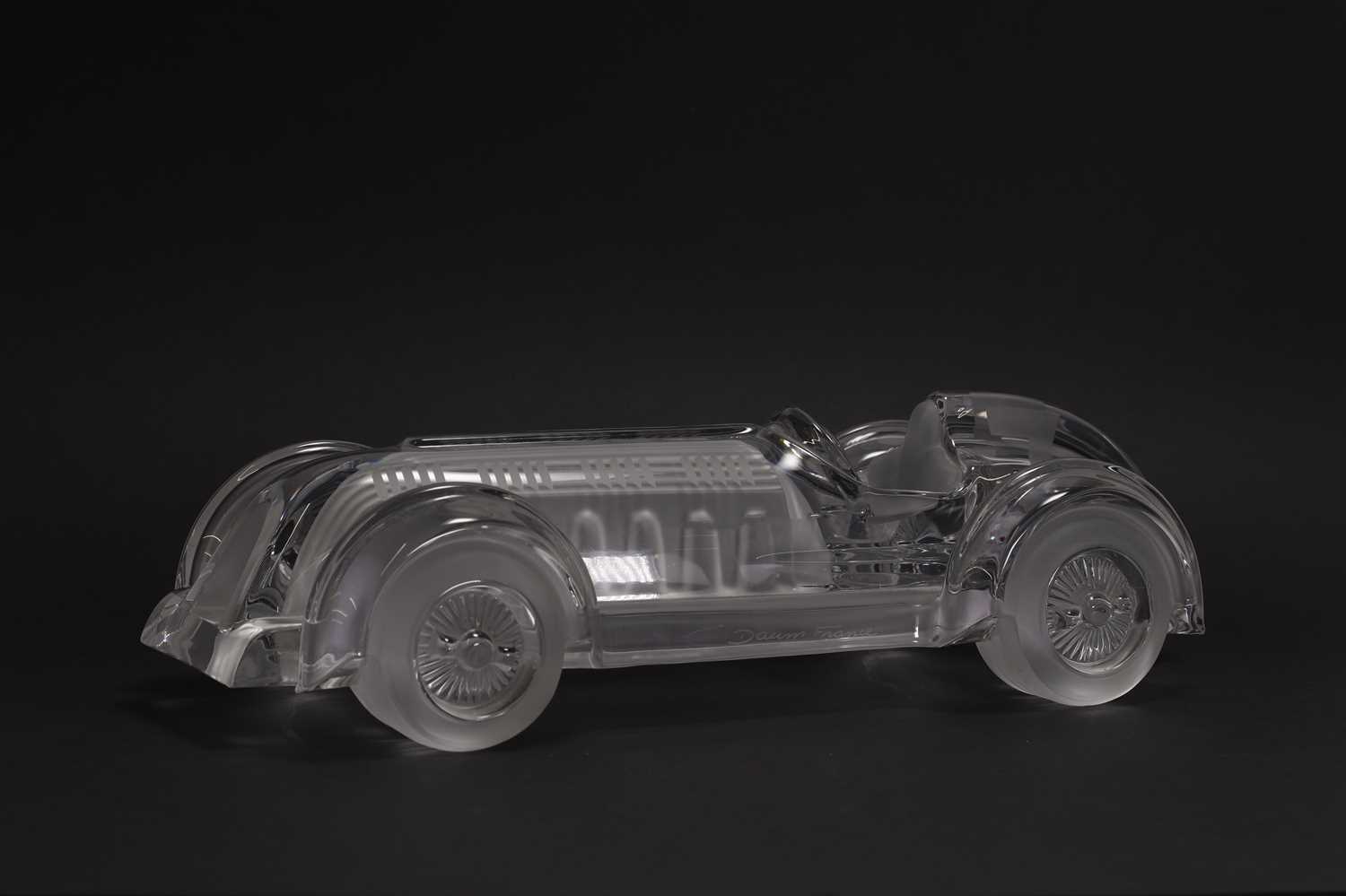 A Daum 'Le Mans' crystal glass motor car, - Image 4 of 9