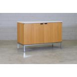 A Florence Knoll 'Model 2545M' oak sideboard,