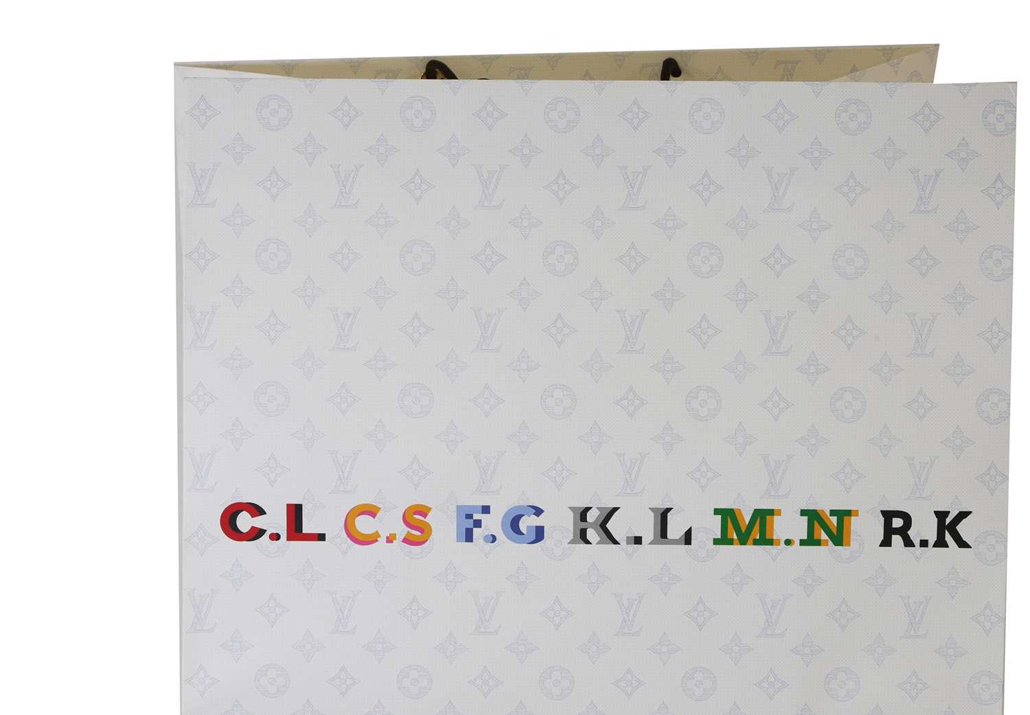 Four Louis Vuitton 160th Anniversary monogrammed paper commemorative shopping bags, - Image 3 of 7