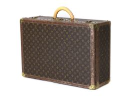 A Louis Vuitton monogrammed canvas 'Alzer 60' suitcase,