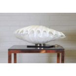 A clamshell lamp,