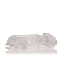 A Daum 'Le Mans' crystal glass motor car,