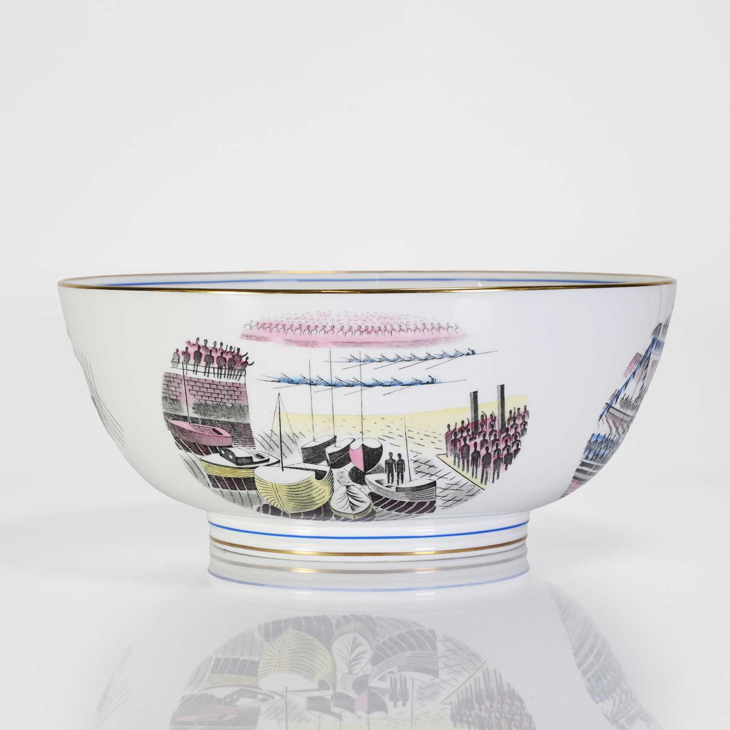 A Wedgwood 'Boat Race' bowl, - Image 4 of 9