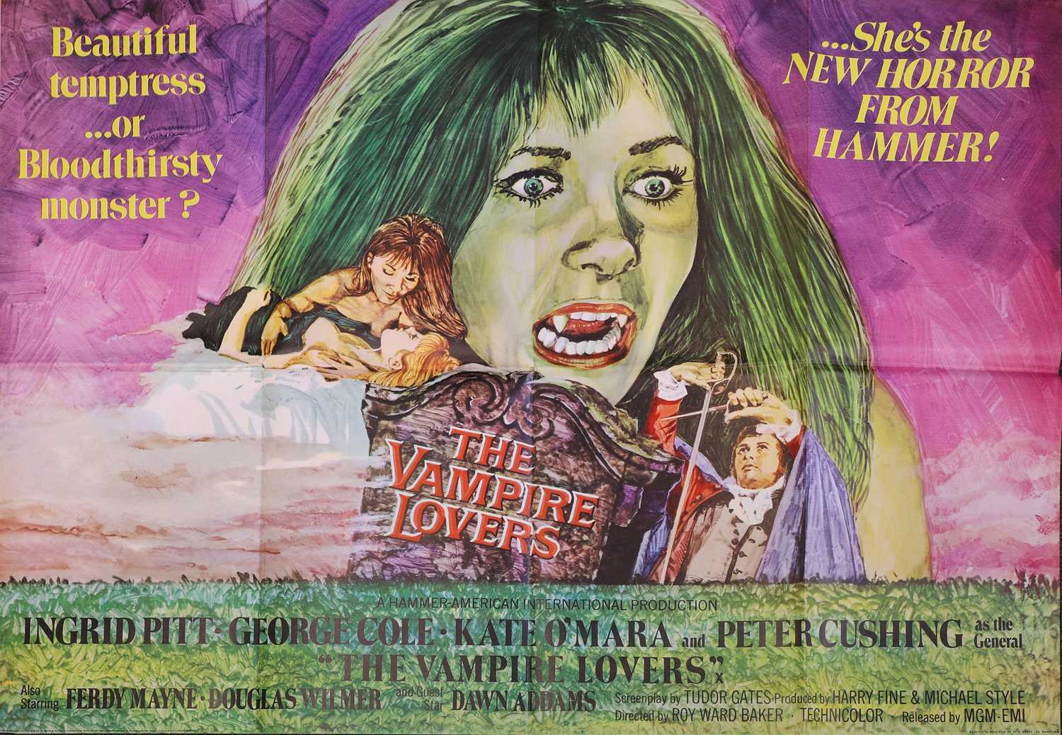 A poster for 'The Vampire Lovers',