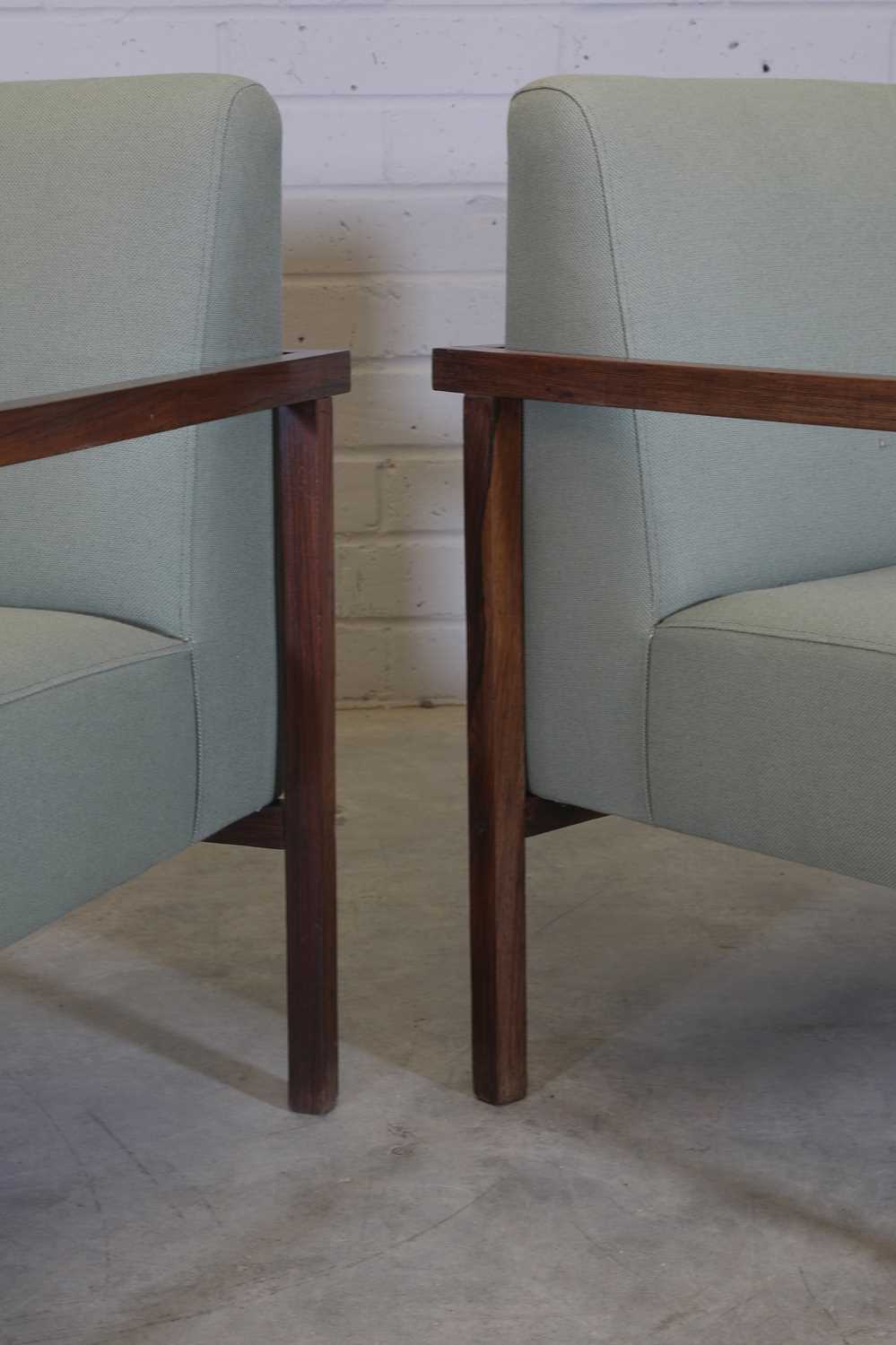 § A pair of Brazilian rosewood armchairs, - Image 5 of 13