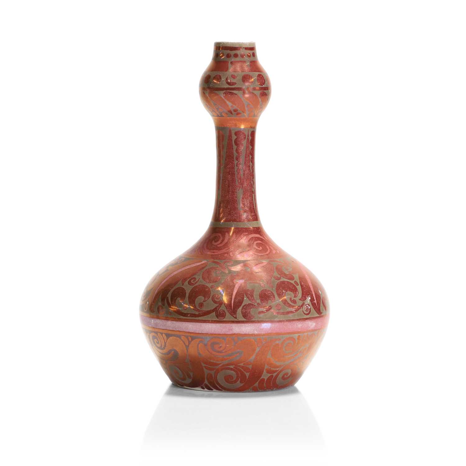 A ruby lustre solifleur stoneware vase, - Image 5 of 10