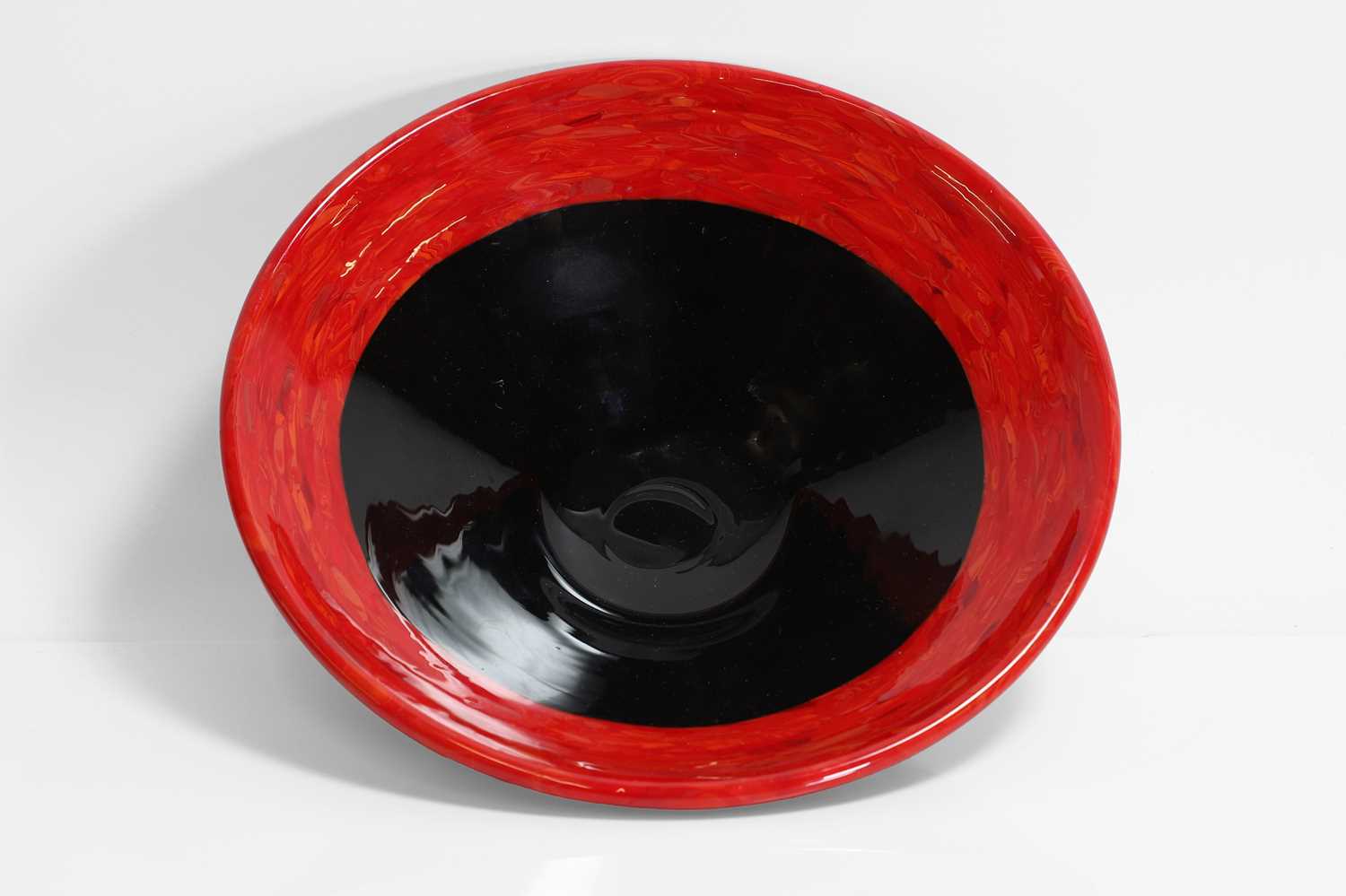 A 'Laccati Neri e Rossi' glass bowl, - Image 3 of 4