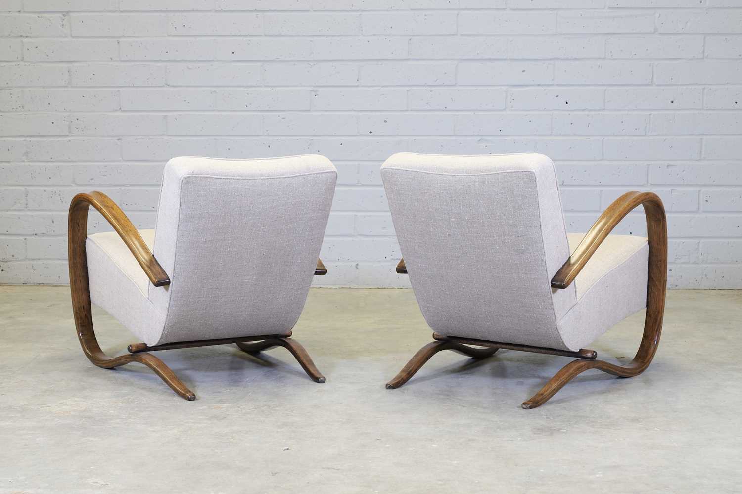 A pair of 'H269' bentwood armchairs, - Image 5 of 17