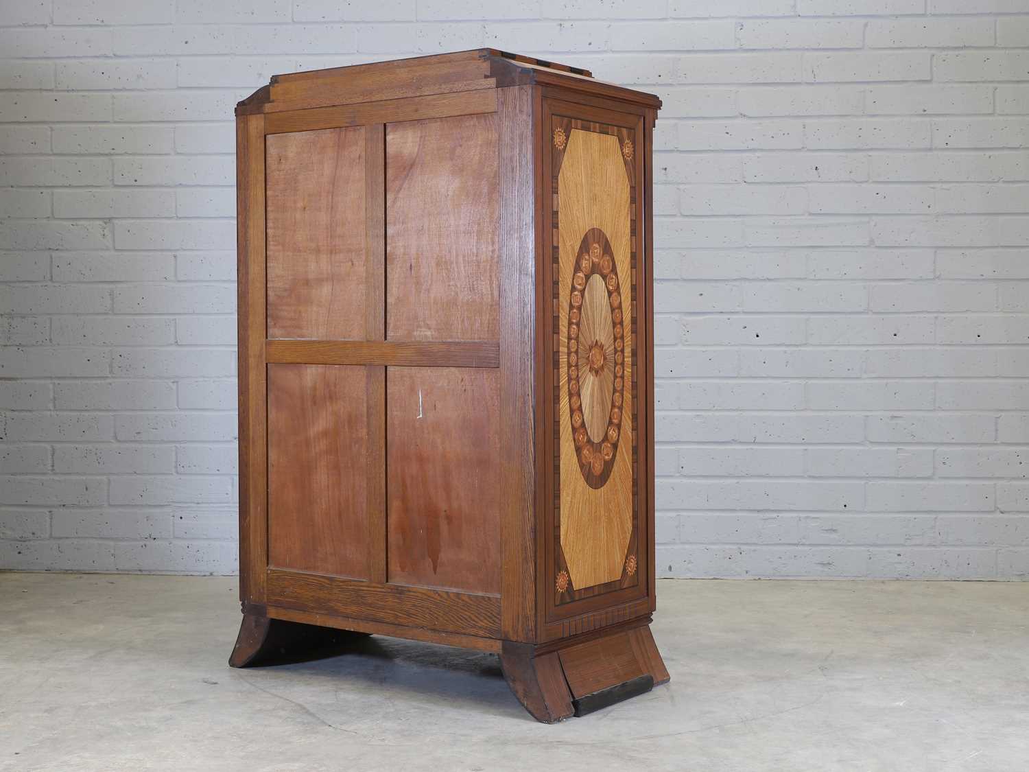 A French, Art Deco-style, Indian rosewood fall-front bureau, - Image 4 of 17