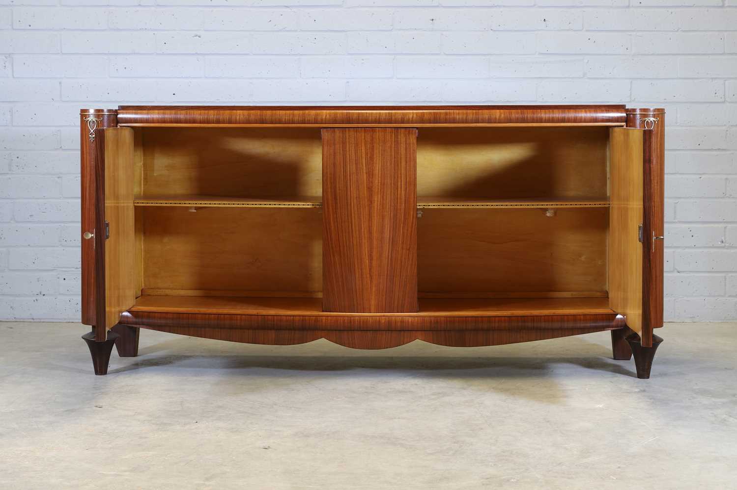 A French Art Deco Indian rosewood credenza, - Image 2 of 5