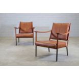 A pair of 'Crillion' armchairs,