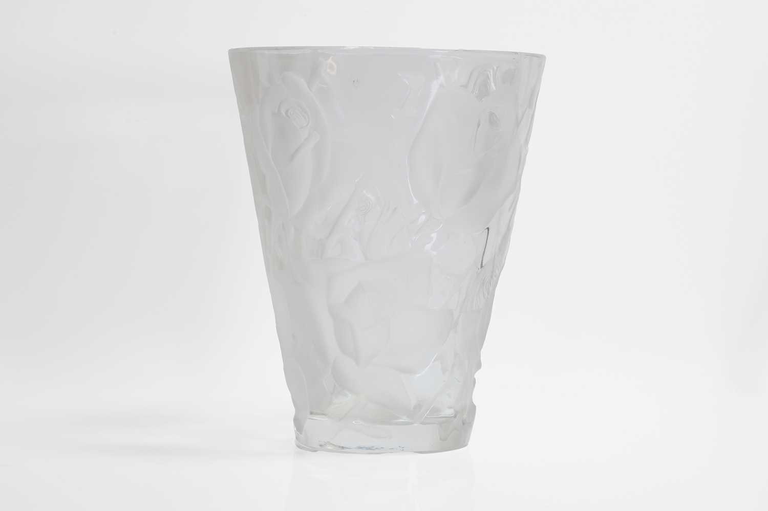 A Lalique 'Ispahan' glass vase, - Image 3 of 4