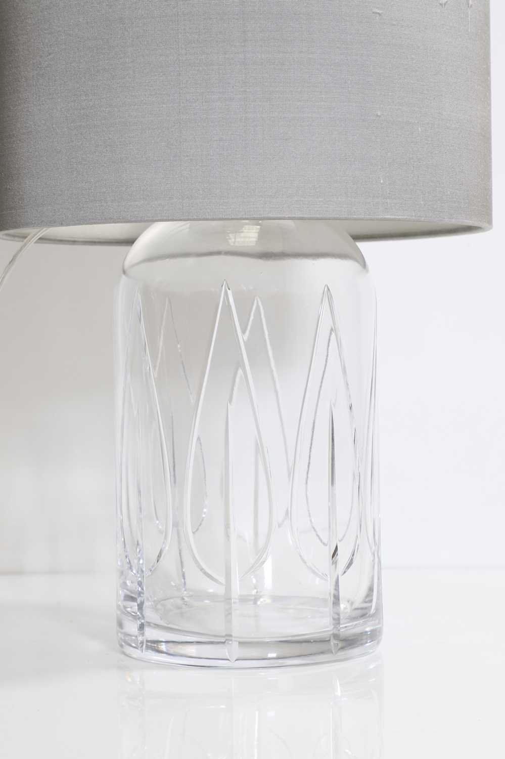 A 'Forest' crystal glass table lamp, - Image 2 of 3