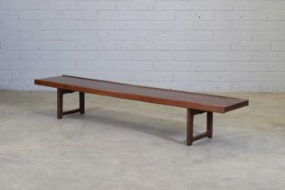 § A Norwegian 'Krobo' rosewood bench,