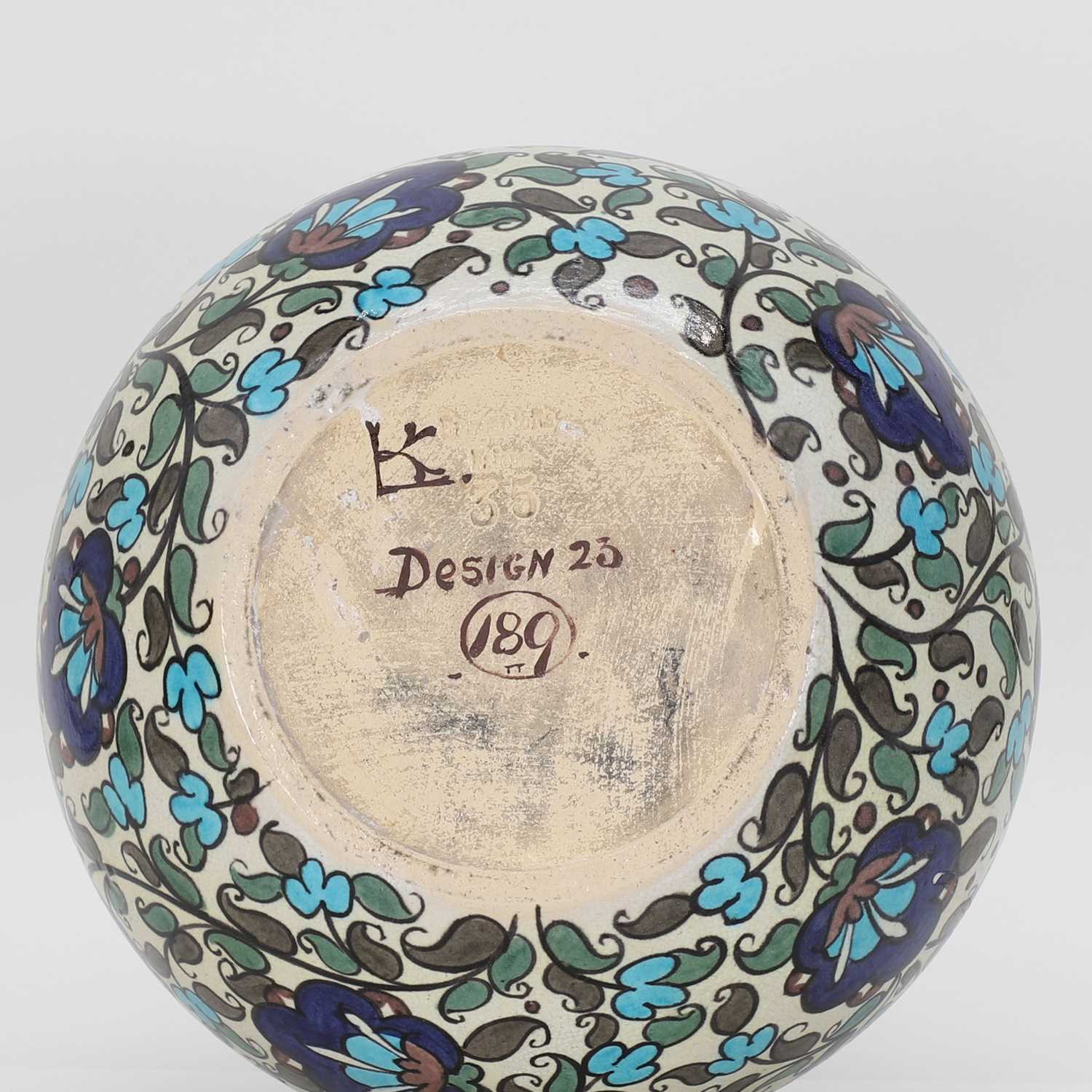 A Burmantofts Anglo-Persian faience pottery vase, - Image 5 of 5