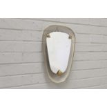 A French modernist wall mirror,