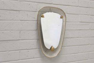 A French modernist wall mirror,