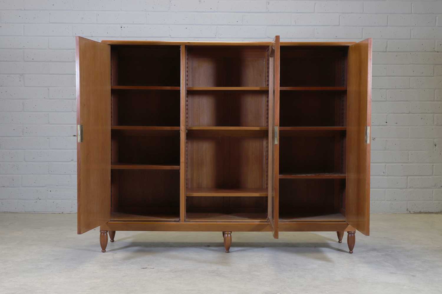 A mahogany and satinwood bookcase, - Image 2 of 5