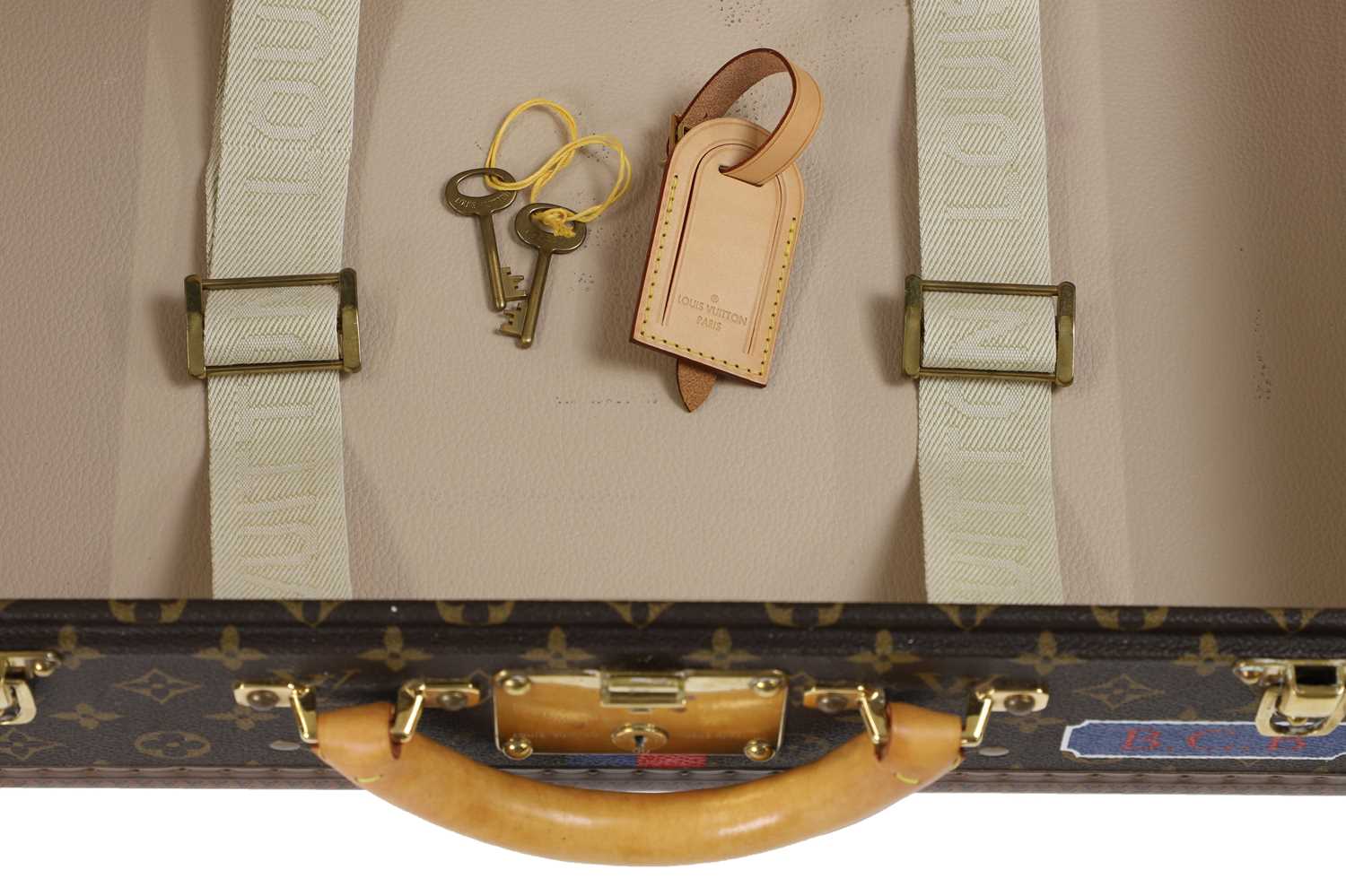 A Louis Vuitton monogrammed canvas special painted 'Cotteville' case, - Image 8 of 9