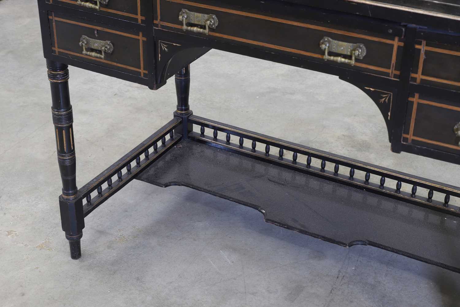 An Aesthetic Movement ebonised dressing table, - Image 7 of 8